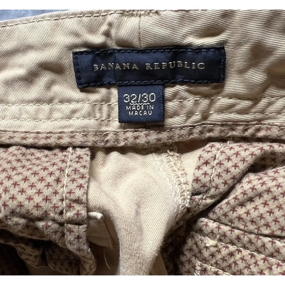 Banana Republic Pants Men Size 32 Green Cargo Canvas Adjustable Waist Workwear